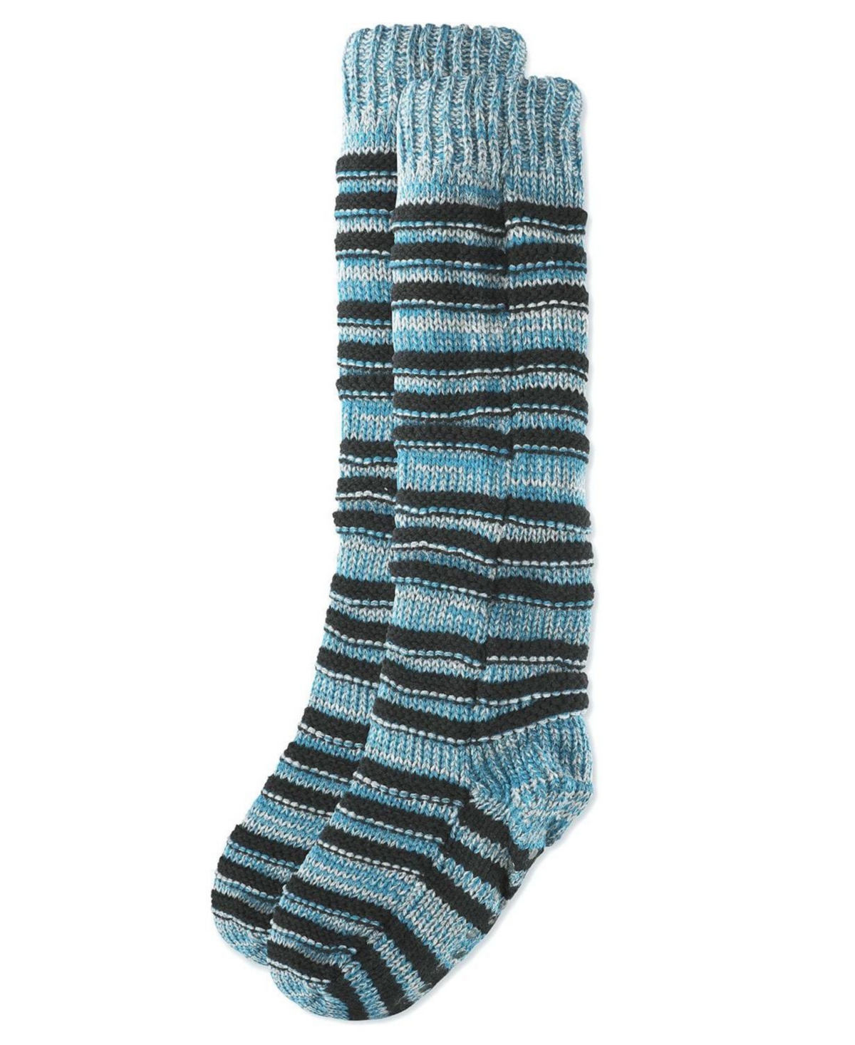 MeMoi Women's Tri Line Sherpa-Lined Lounge Sock