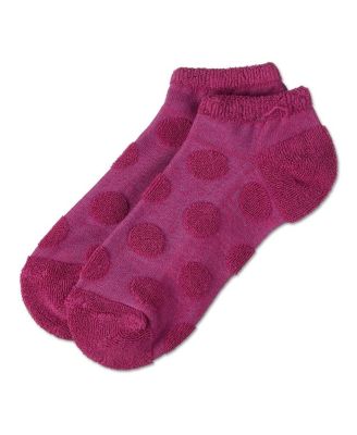 Women's Terry Dot Low Cut Socks