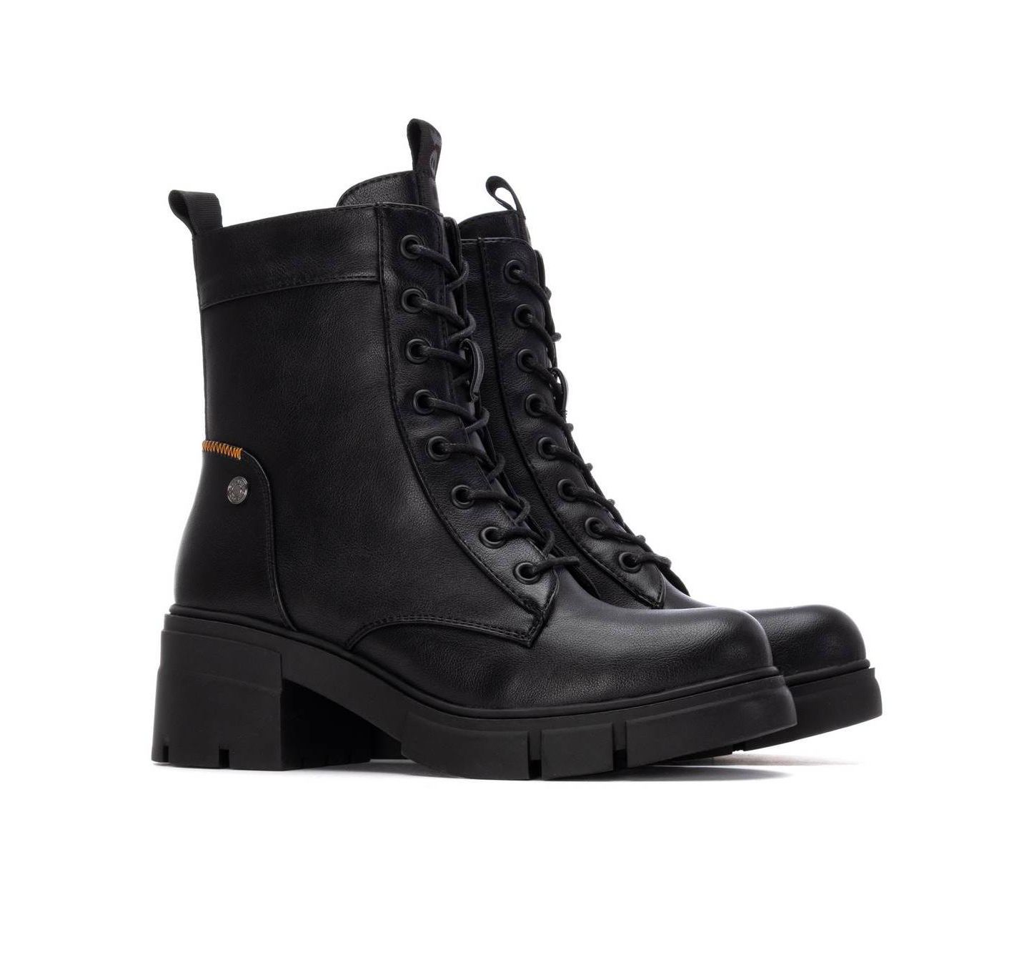 Женские ботинки XTI Block Heel Combat Booties Refresh Collection, цвет: Чёрный — фото 3
