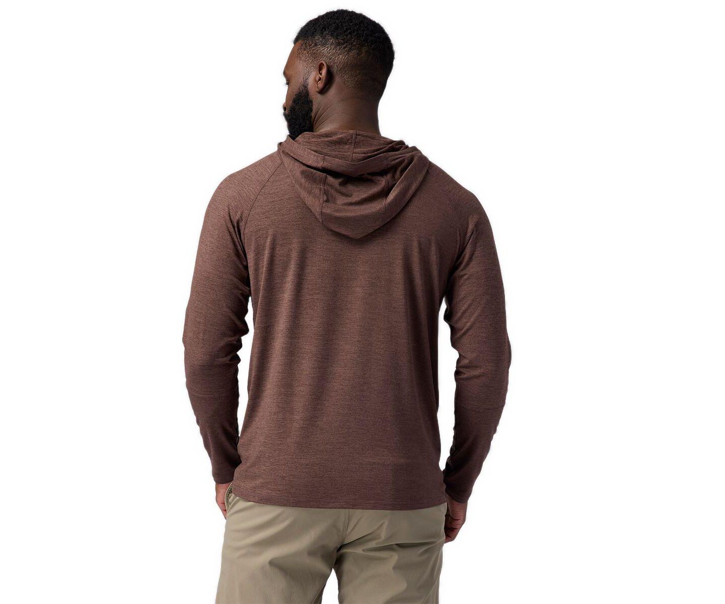 Мужское худи Backcountry Destination Pullover Performance Shirts Long Sleeve, цвет: Bracken — фото 2