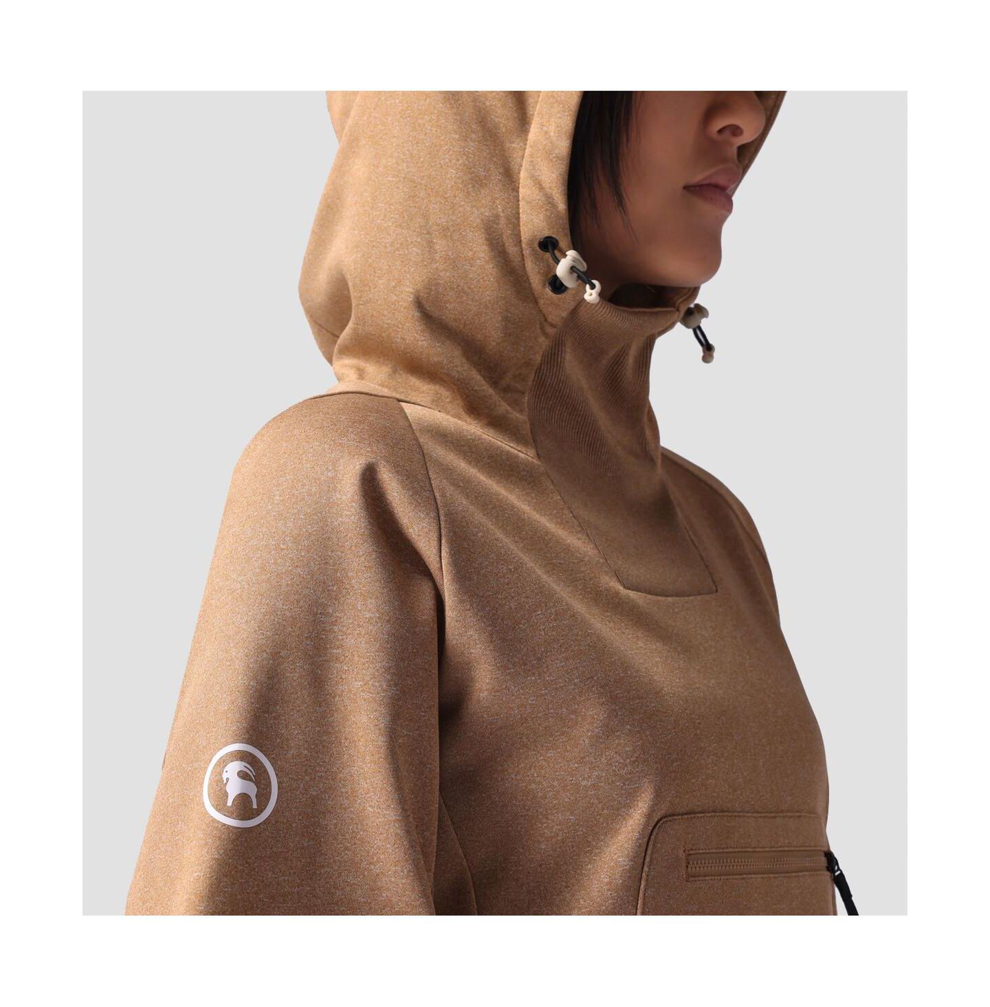 Женское худи Backcountry Meltdown Water-Resistant Pullover Fleece, цвет: Bistre — фото 6