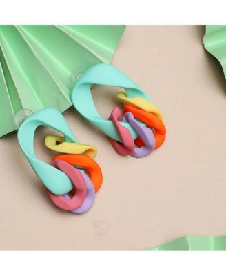 Women's Chainlink Drop Earrings