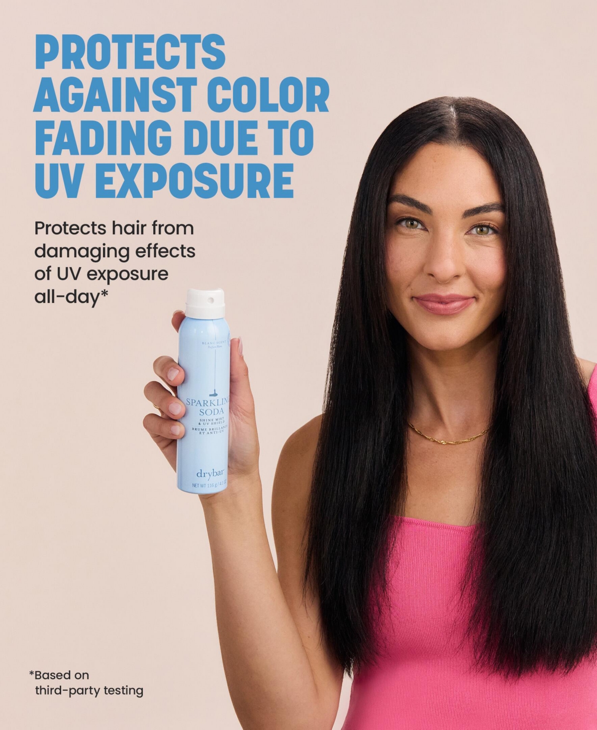 Drybar Sparkling Soda Shine Mist & Uv Shield, 4.1 oz.