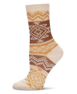 Women's Diamond Line Fashion Soft-Fit Crew Sock