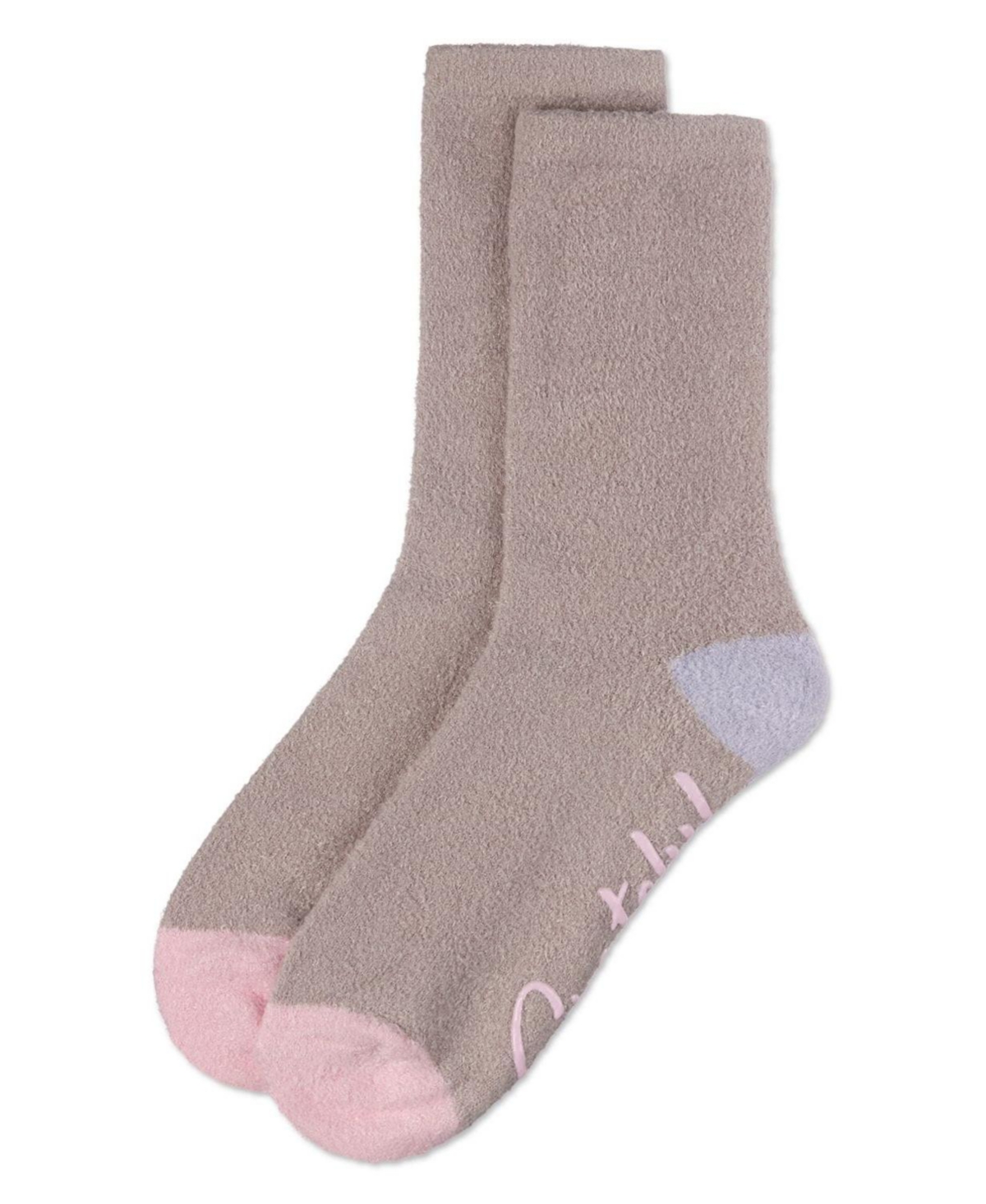 MeMoi Women's Grateful Aloe Infused Crew Socks