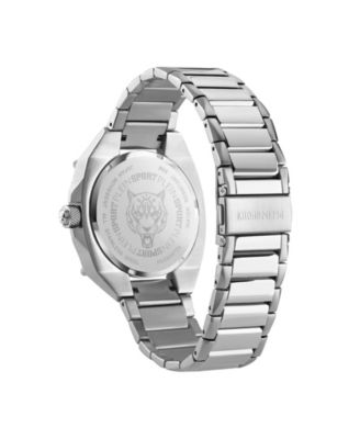 Men's Thunder Force 3 Hand Quartz Stainless Steel Bracelet Watch, 47mm