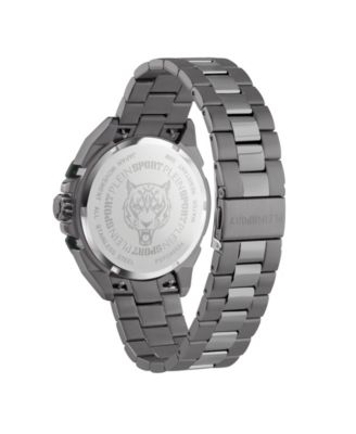 Men's Urban Pulse 3 Hand Date Quartz IP Gunmetal Bracelet Watch, 47mm