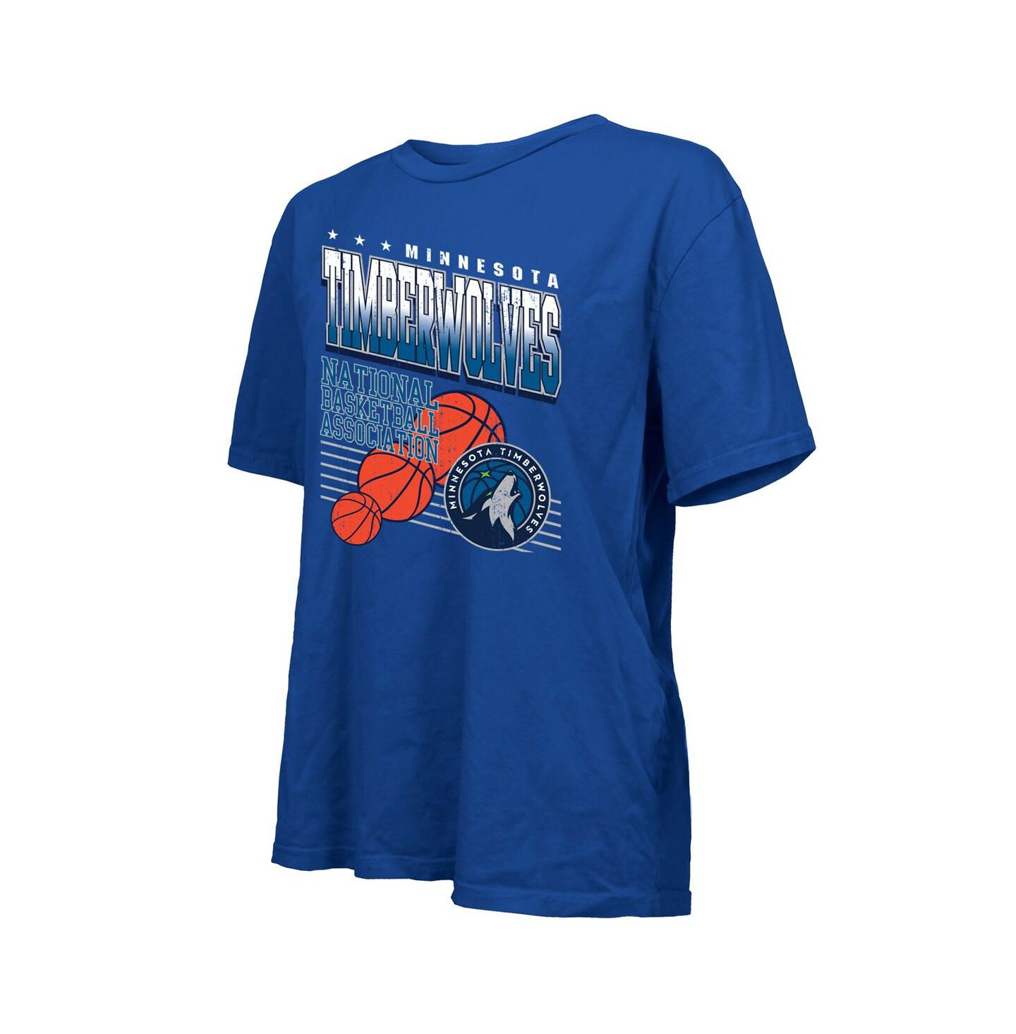 Женская футболка Majestic Royal Minnesota Timberwolves Oversized — фото 3