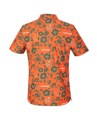 Men's Orange Miami Hurricanes Pua Performance Polo Shirt