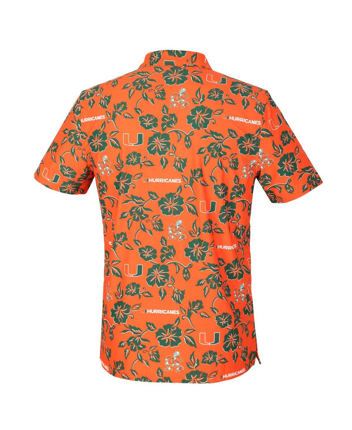 Reyn Spooner Men's Orange Miami Hurricanes Pua Performance Polo Shirt In Multi