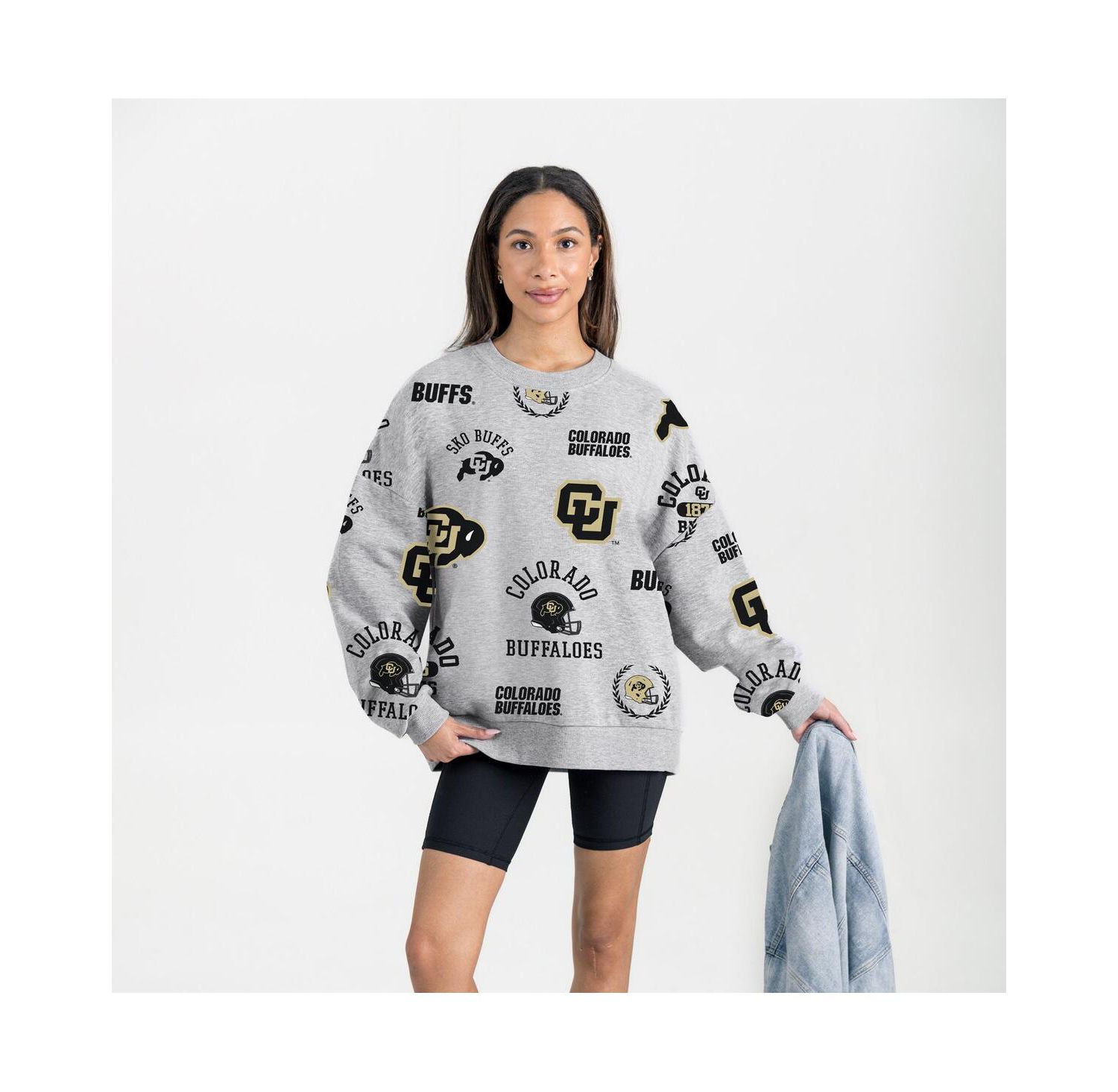 Women's Gray Colorado Buffaloes Always on Repeat Fleece Sweatshirt