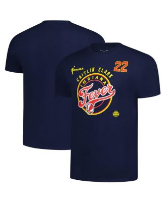 Stitches - Men's and Women's Caitlin Clark Navy Indiana Fever Dynasty Apparel Player Name Number Logo T-Shirt