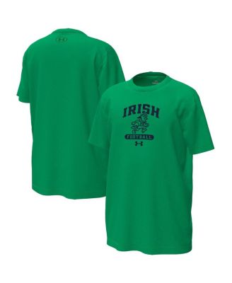 Under Armour - Big Boys and Girls Kelly Green Notre Dame Fighting Irish Leprechaun Tech Stretch T-Shirt