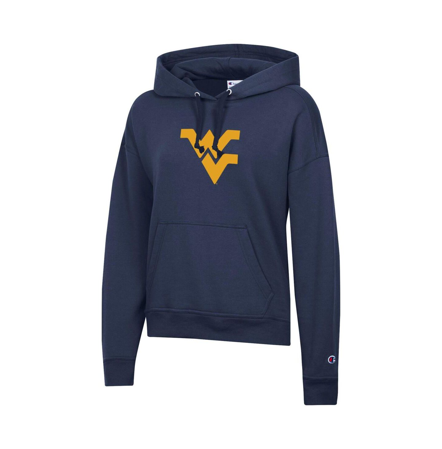 Женское худи Champion Navy West Virginia Mountaineers Power Blend Fleece — фото 3