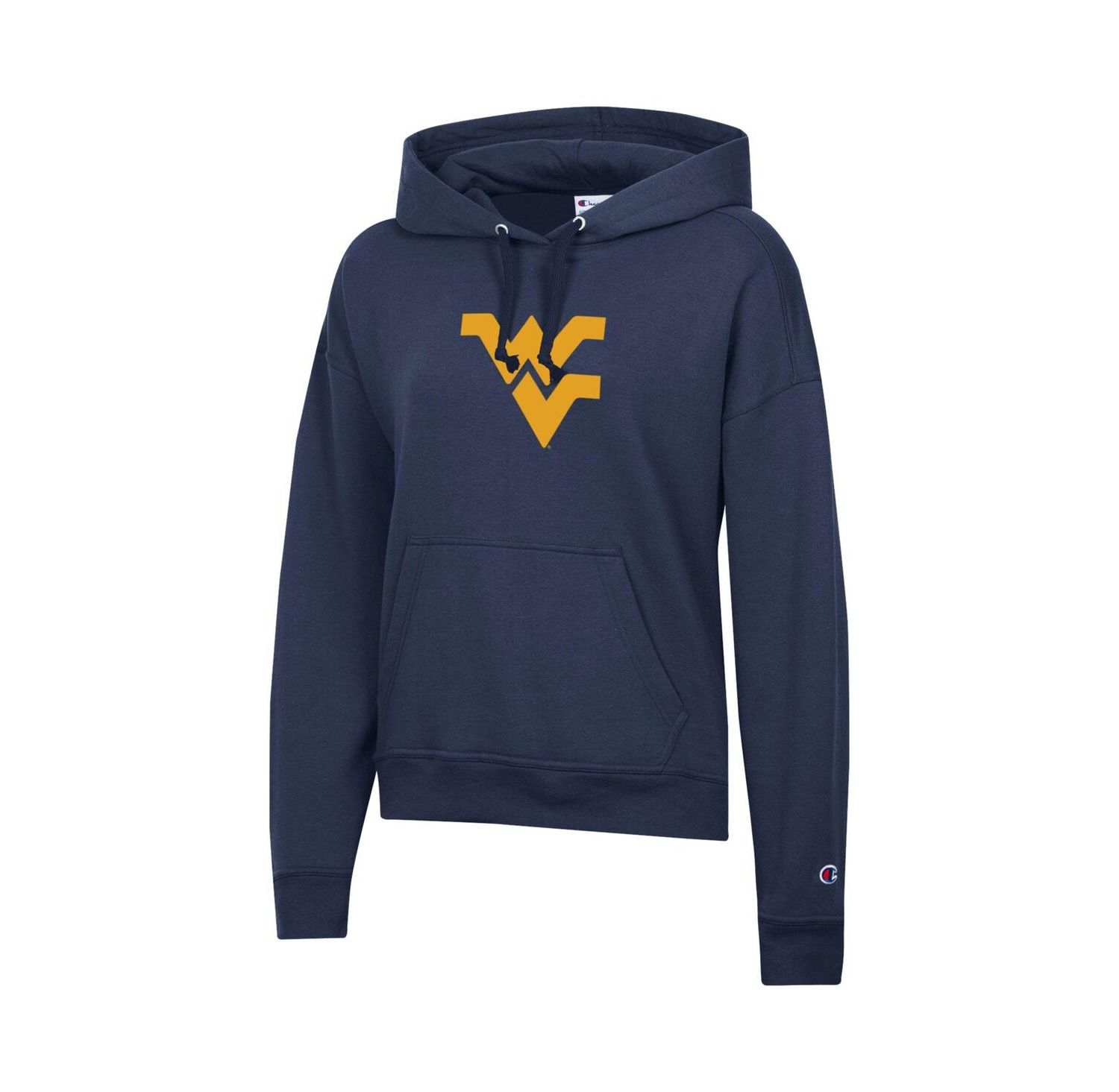 Women's Navy West Virginia Mountaineers Power Blend Fleece Hoodie
