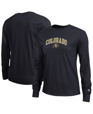 Champion - Women's Black Colorado Buffaloes Arch Over Logo Long Sleeve T-Shirt