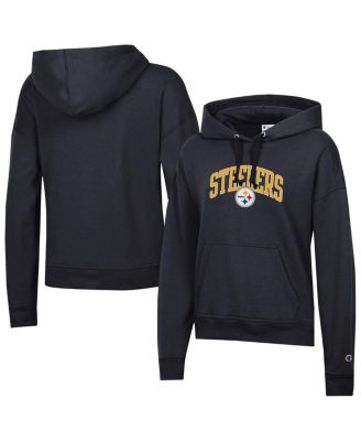 Champion - Women's Black Pittsburgh Steelers Powerblend Hoodie