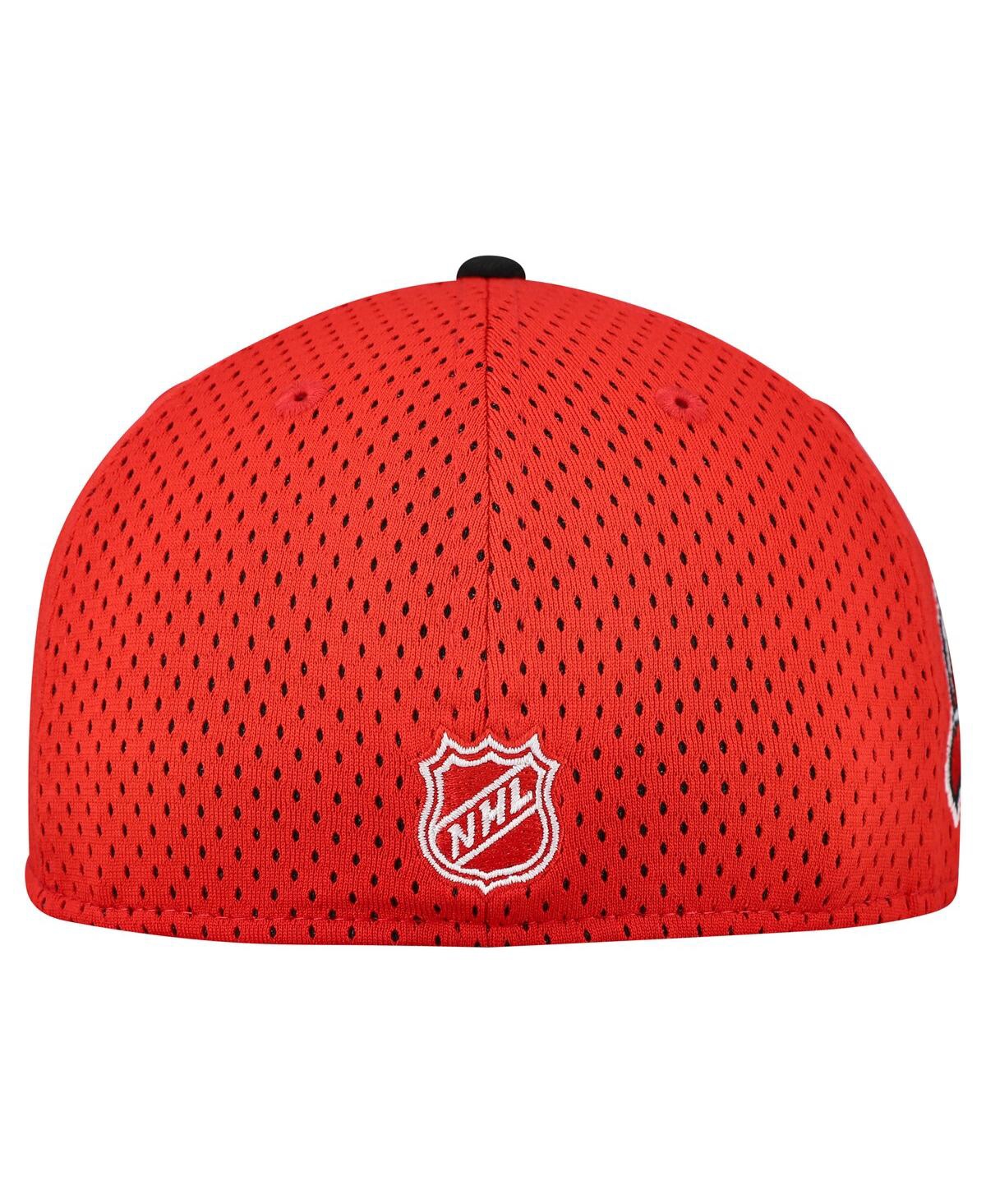 New Era Men's Red/black New Jersey Devils Mesh Crown Two-tone 59fifty Fitted Hat In Red