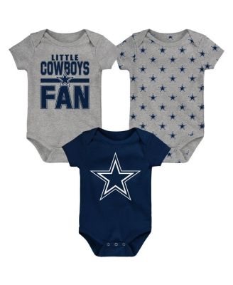 Outerstuff - Newborn Dallas Cowboys Little Tike 3-Piece Bodysuit Set