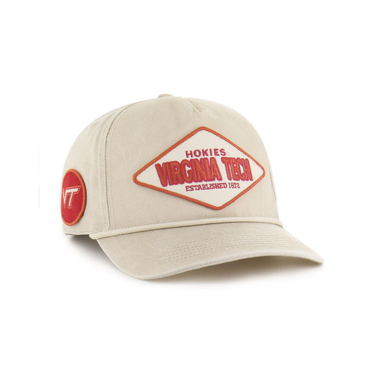 Men's and Women's Cream Virginia Tech Hokies Outdoorsmen Cairn Hitch Adjustable Hat
