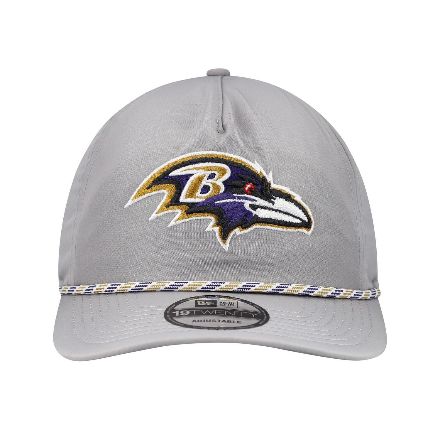 Men's Gray Baltimore Ravens Rope 19TWENTY Hat