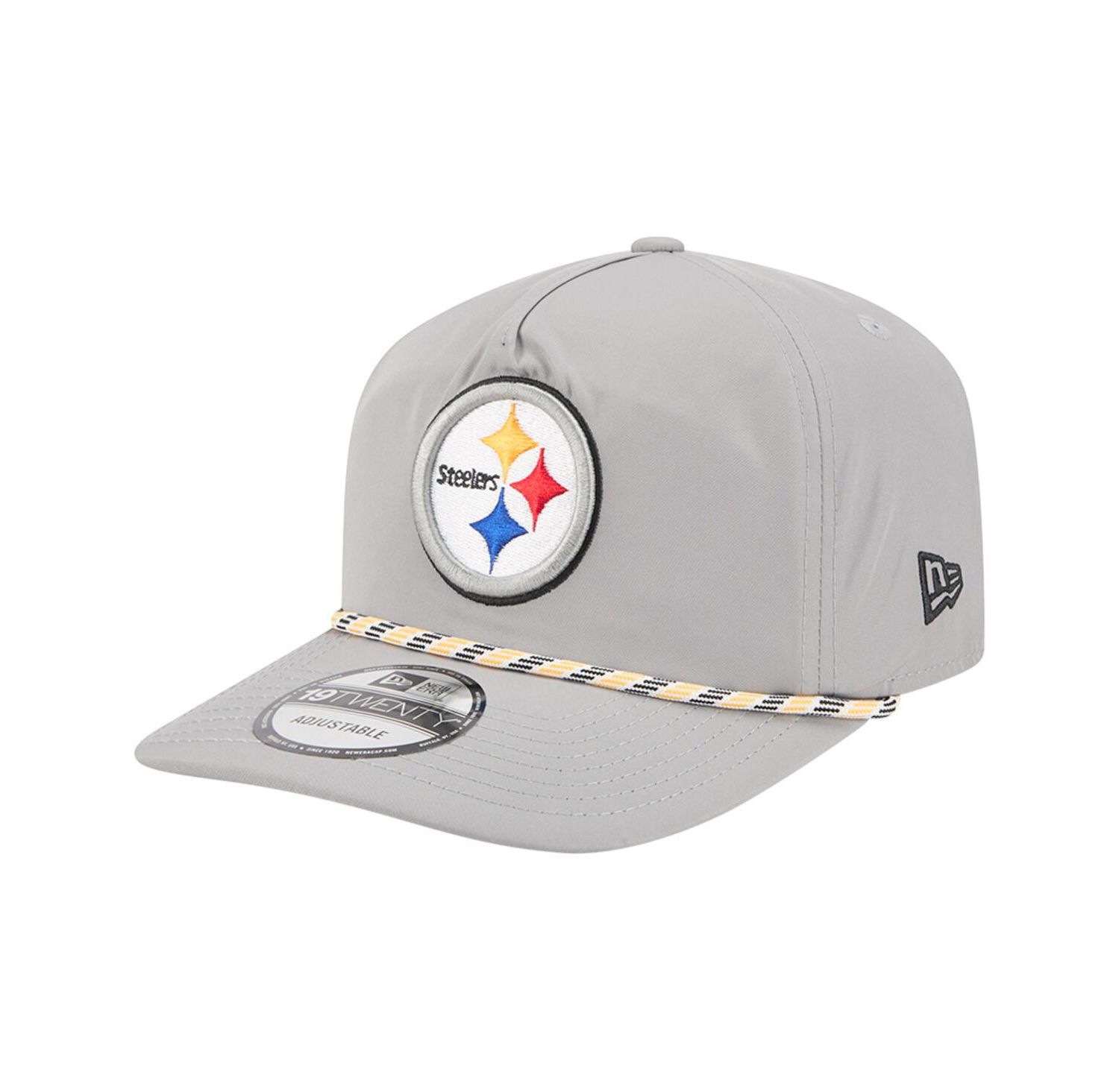 Men's Gray Pittsburgh Steelers Rope 19TWENTY Hat