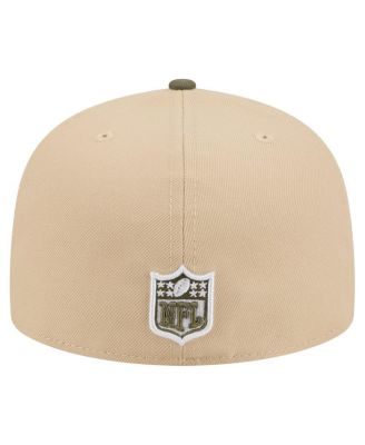Men's Light Beige/Olive Chicago Bears Color Pack A-Frame 59FIFTY Fitted Hat