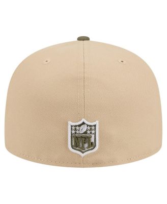 Men's Light Beige/Olive Minnesota Vikings Color Pack A-Frame 59FIFTY Fitted Hat