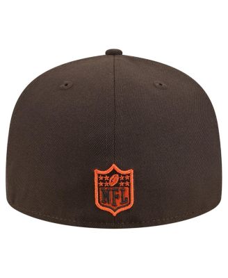 Men's Brown Cleveland Browns Tri-Hit 59FIFTY Fitted Hat