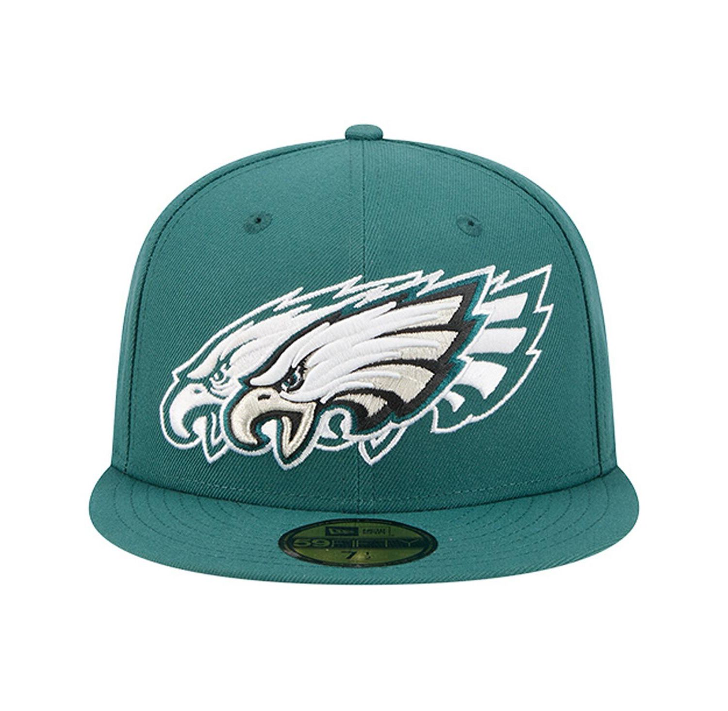 Men's Midnight Green Philadelphia Eagles Tri-Hit 59FIFTY Fitted Hat