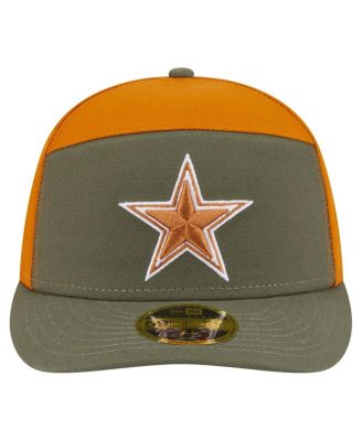 Men's Olive/Brown Dallas Cowboys 2-Tone Color Pack Split Panel 59FIFTY Fitted Hat