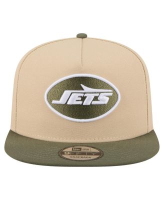 Men's Khaki/Olive New York Jets Color Pack A-Frame 9FIFTY Snapback Hat