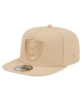 New Era - Men's Light Beige Las Vegas Raiders Color Pack A-Frame 9FIFTY Snapback Hat