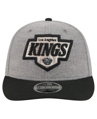 Men's Gray/Black Los Angeles Kings Wool Pin Low Profile 9FIFTY Snapback Hat