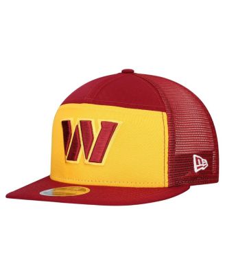 New Era - Men's Gold/Burgundy Washington Commanders Outdoor Split Panel 9FIFTY Snapback Hat