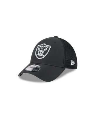 New Era - Men's Black Las Vegas Raiders Outline 39THIRTY Flex Hat