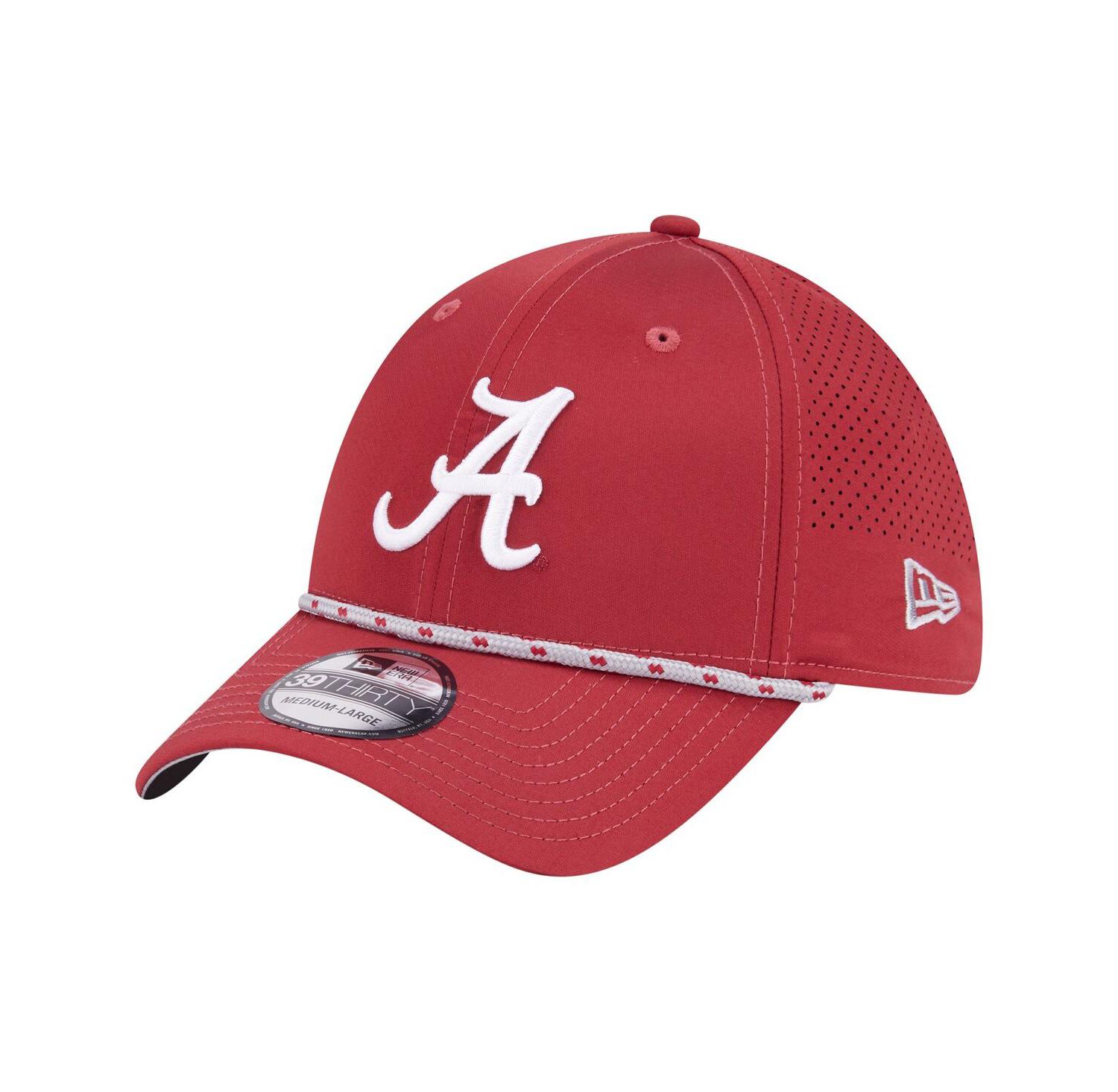 Men's Crimson Alabama Crimson Tide Rope 39THIRTY Flex Hat