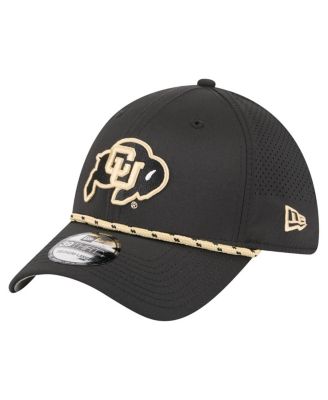 New Era - Men's Black Colorado Buffaloes Rope 39THIRTY Flex Hat