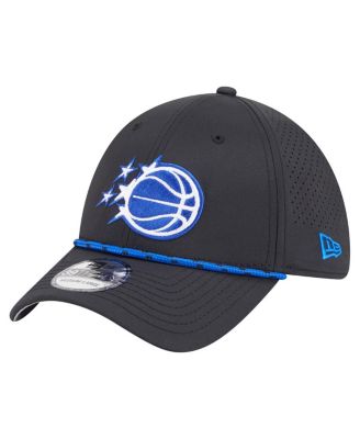 New Era - Men's Black Orlando Magic Featherweight Poly Rope Flex 39Thirty Hat