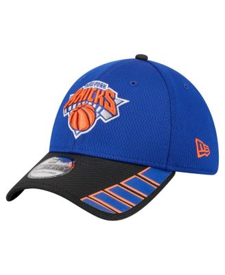 New Era - Men's Blue New York Knicks Visor Hit 39THIRTY Flex Hat