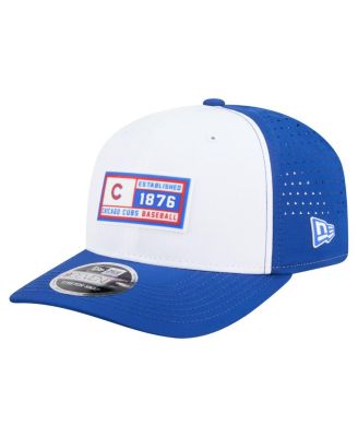 New Era - Men's White/Royal Chicago Cubs Established Patch 9SEVENTY Adjustable Hat