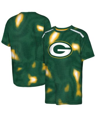 Outerstuff - Big Boys and Girls Green Bay Packers End Zone Dri-Tek T-Shirt