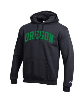 Men's Black Oregon Ducks Basic Arch Fleece Pullover Hoodie