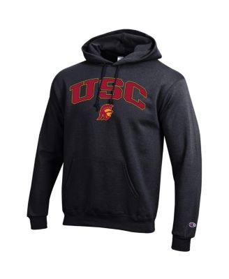 Men's Black USC Trojans Arch Over Logo Pullover Hoodie