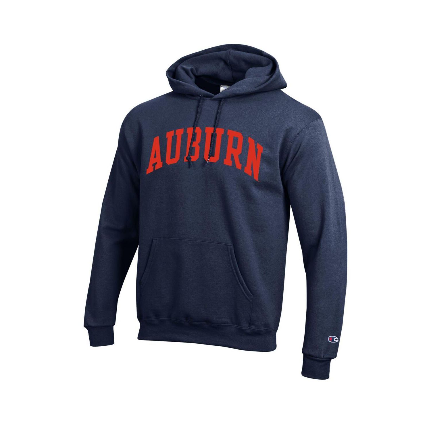 Men's Navy Auburn Tigers Basic Arch Fleece Pullover Hoodie