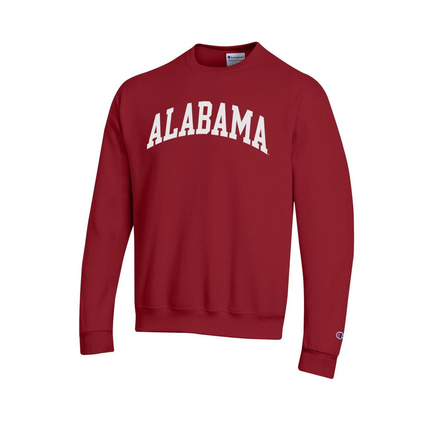 Men's Crimson Alabama Crimson Tide Basic Arch Fleece Pullover Sweatshirt