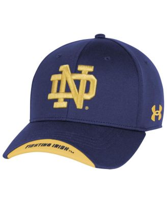 Under Armour - Men's Navy Notre Dame Fighting Irish Sideline Blitzing Accent Adjustable Hat