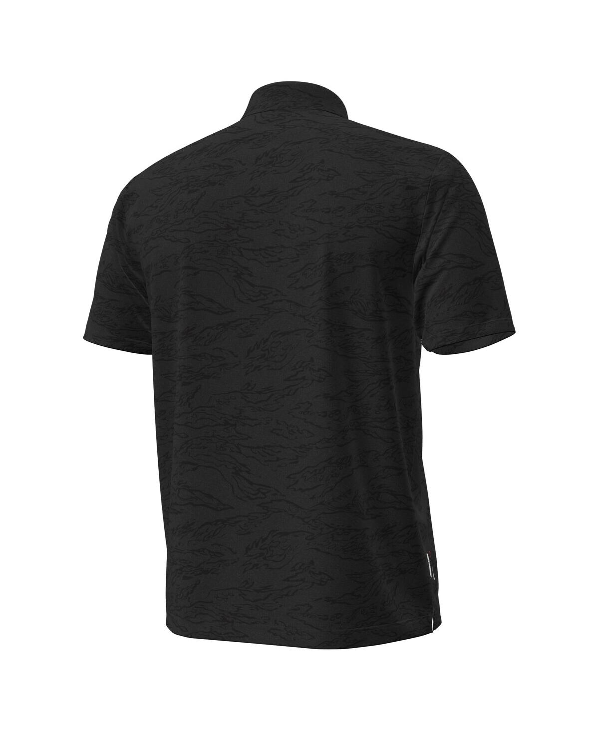 Under Armour Men's Black South Carolina Gamecocks Drive Camo Jacquard Polo Shirt In Black