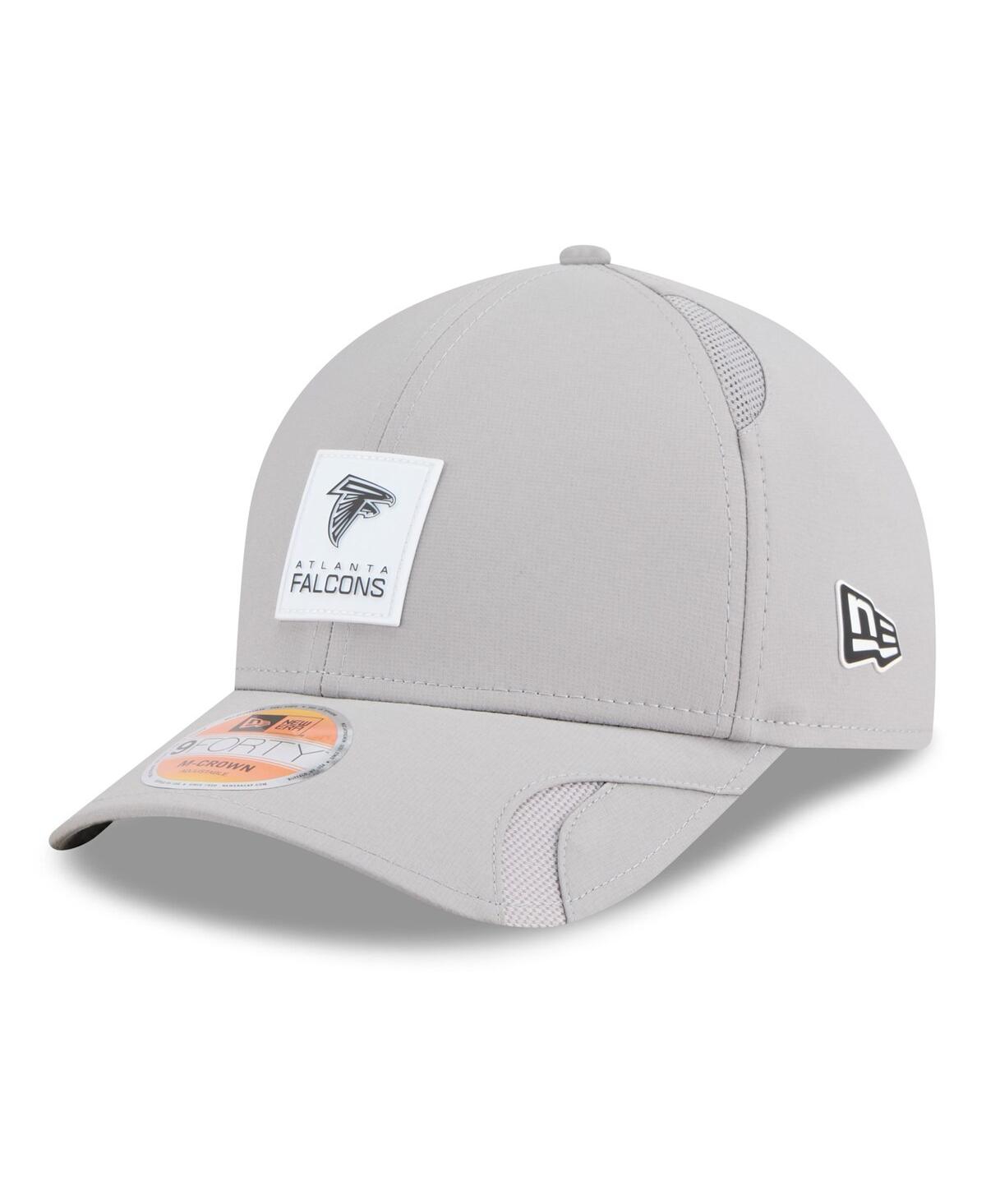 New Era Men's Gray Atlanta Falcons 2025 Sideline M-crown 9forty Adjustable Hat In Gray