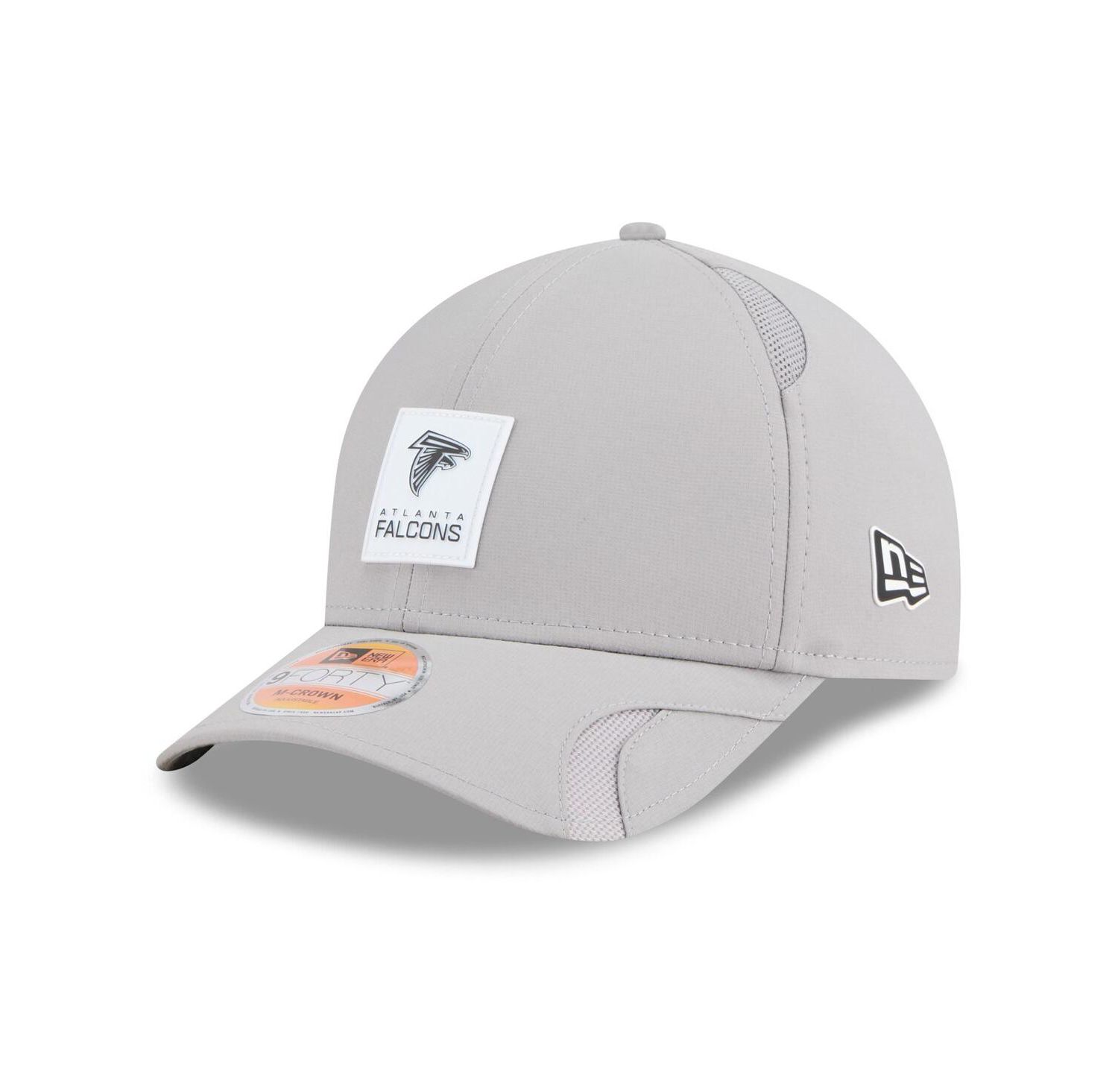 Men's Gray Atlanta Falcons 2025 Sideline M-Crown 9FORTY Adjustable Hat